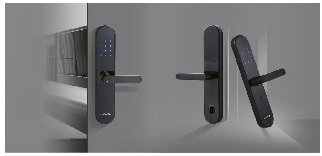 Touch Screen Smart Lock, Fingerprint/ Bluetooth/ Password/ Card/ Key Unlock