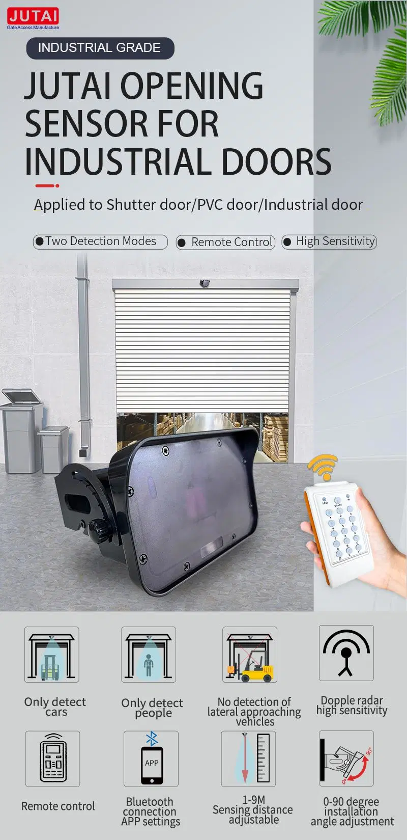 High-Performance Microwave Motion Radar Sensor for Automatic Doors