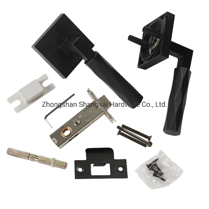 Entry Lever Door Handle for Privacy, Keyless Lockset Reversible Lever for Right &amp; Left Handle Doors