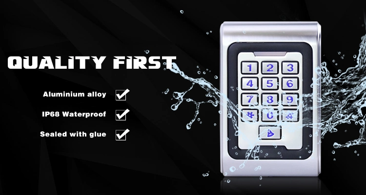 IP68 Waterproof Stainless Steel Access Control Reader Keypad Access Control Fidkeypad