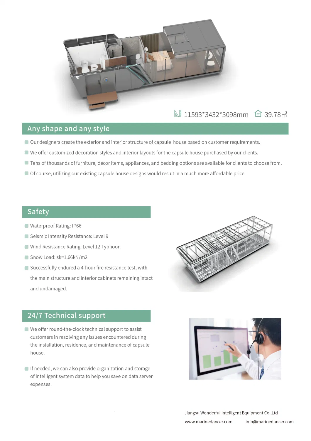 Factory Customized Prefabricated Mobile Container House Prefab Luxury Tiny Capsule Homes