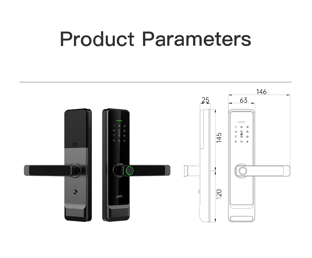 Supports 8 Languages Tt Lock Biometric Fingerprint Smart Lock Keyless Entry Security Electronic Keyboard Bedroom Apartment Office Door Lock