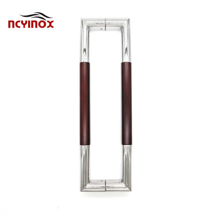 Combination Stainless Steel Wood Door Handle for Modern Design