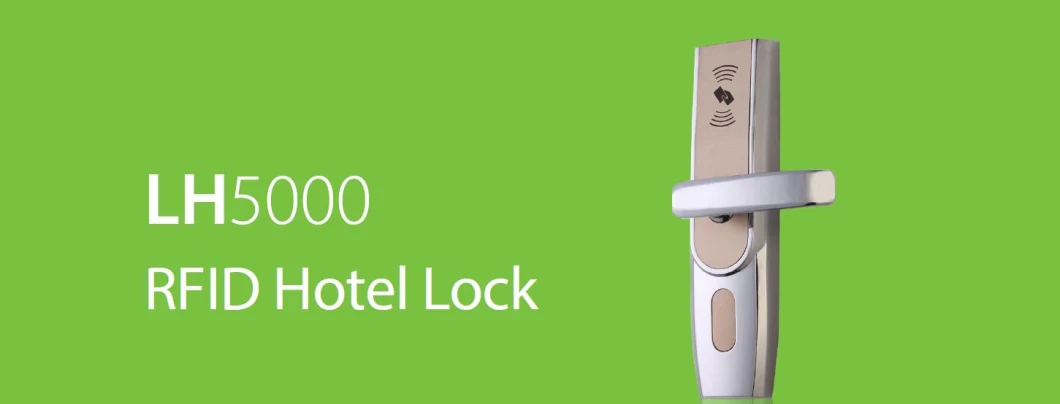 Lh5000 Smart RFID Hotel Lock in American Standard Mortise