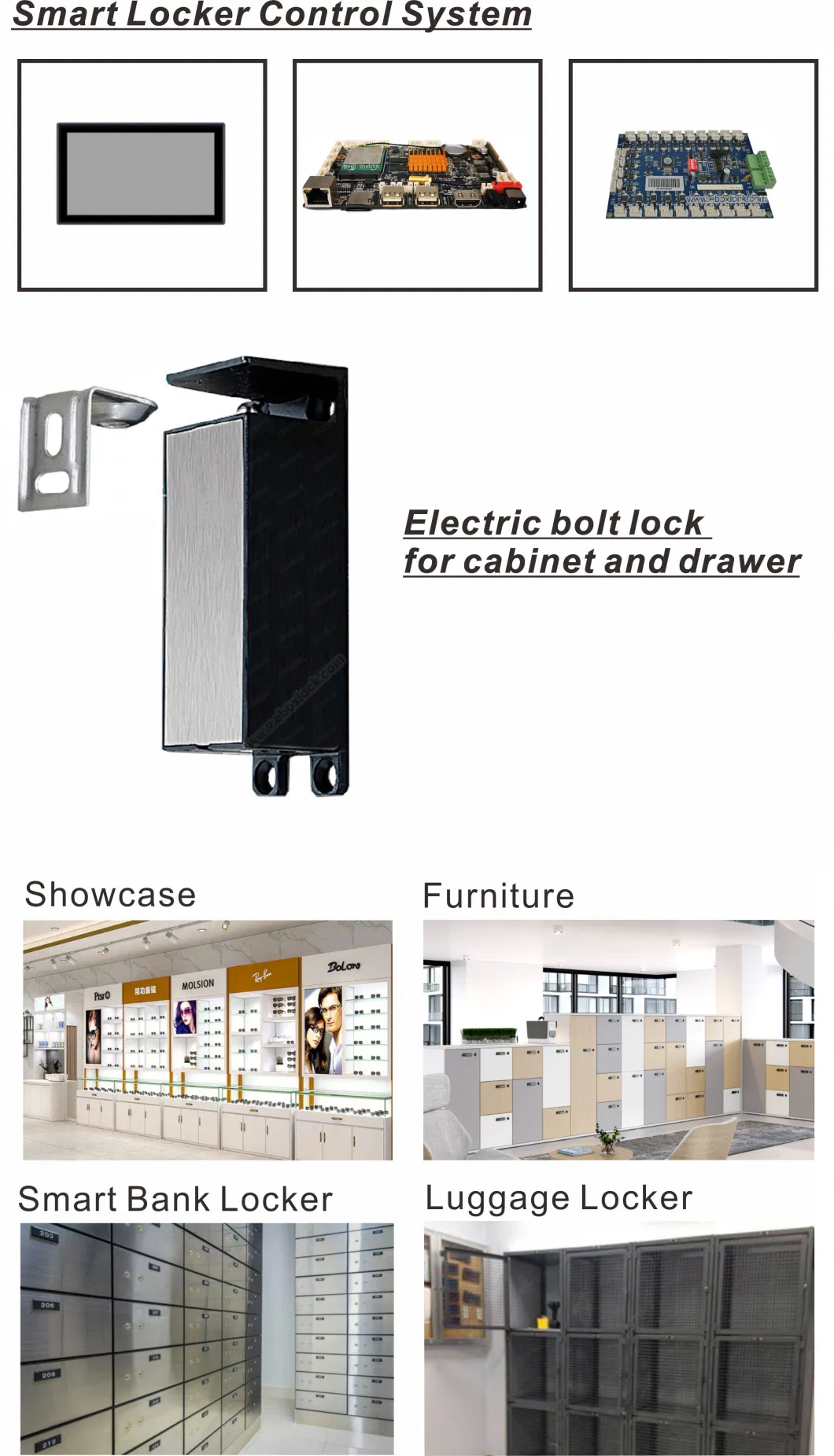 Zinc Alloy Electric Cabinet Lock with Status and Fail Safe (MA1203LS)