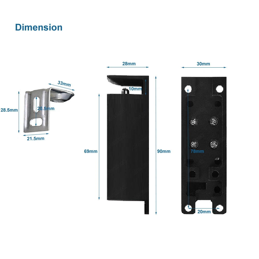 Zinc Alloy Electric Cabinet Lock with Status and Fail Safe (MA1203LS)