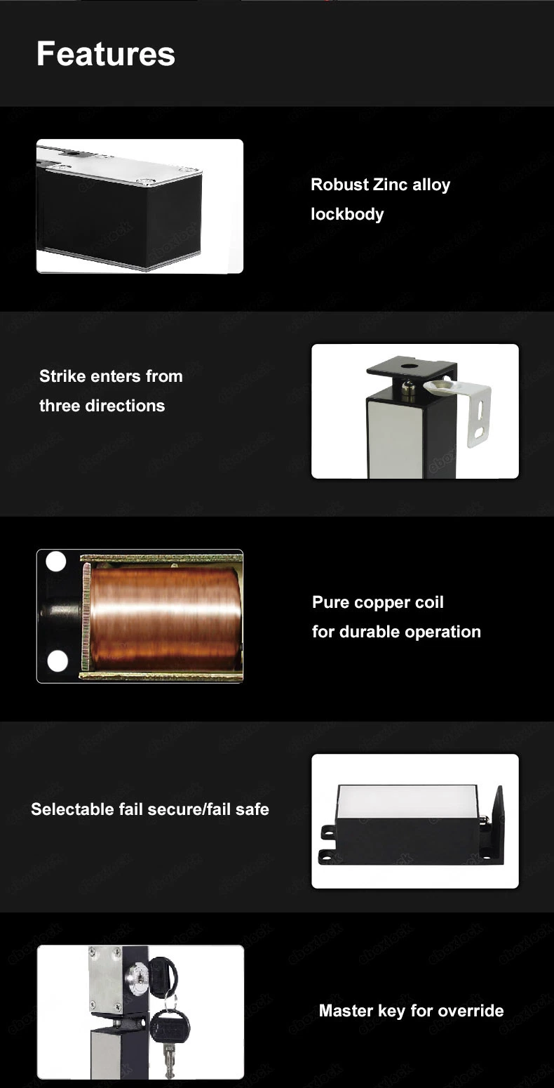 Zinc Alloy Electric Cabinet Lock with Status and Fail Safe (MA1203LS)