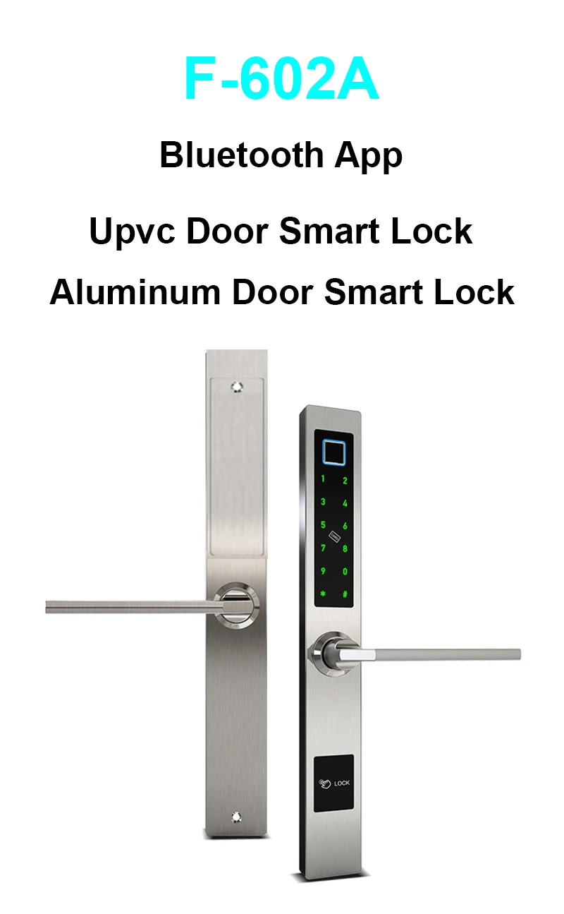 Ttlock APP Smart Lock Fingerprint Aluminum Glass Door Smart Lock Digital Door Lock Electronic Lock with Passcode Card Remote Unlocking for Sliding Doors