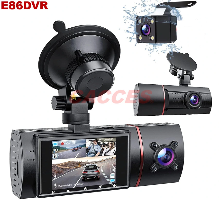 Dash Cam 128GB SD Card 1080P Full HD Car Camera 2560X1440p HD F1.6 Aperture Recorder Ultra Night Vision 170 Wide Angle Smart Dash Camera Loop Record, G-Sensor