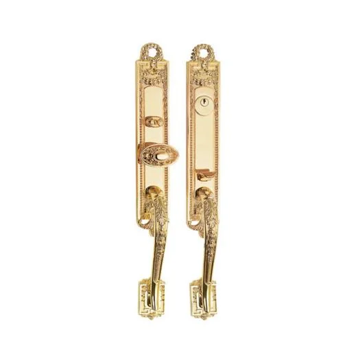 Luxury Vintage Style Door Lock Brass Door Handle Lock