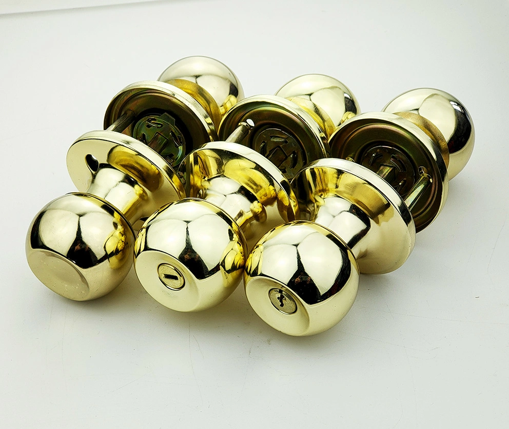 Good Quality Cheaper Price Iron Tubular Knob Round Lock (607PB-PS, ET, BK)