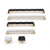 American Style Cabinet Drawer Wardrobe Aluminum Alloy Furniture Handle Hardware Black Gold Handle Door Handle