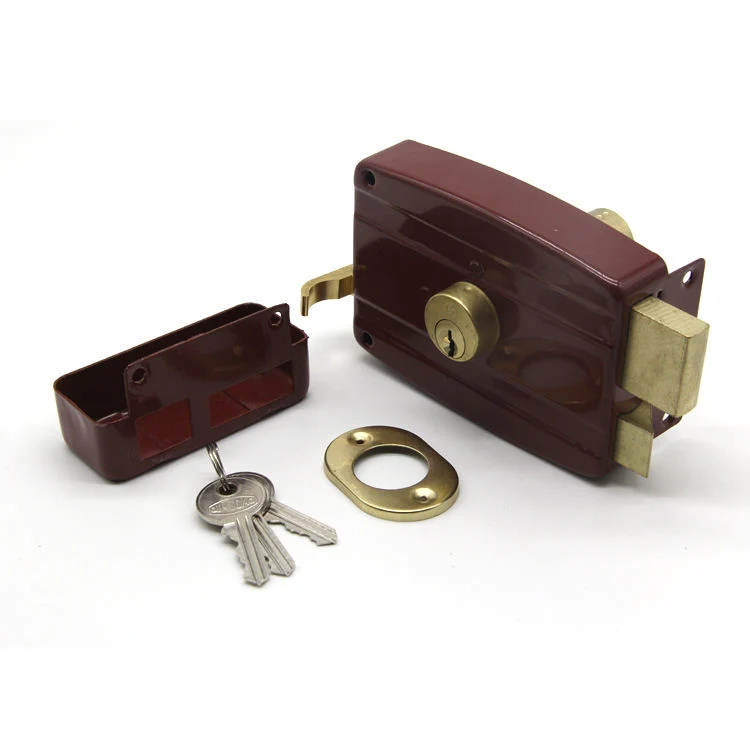 Classic Gate Rim Lock Entrance Chapa Anti-Theft Wooden Door Lock Rimlock