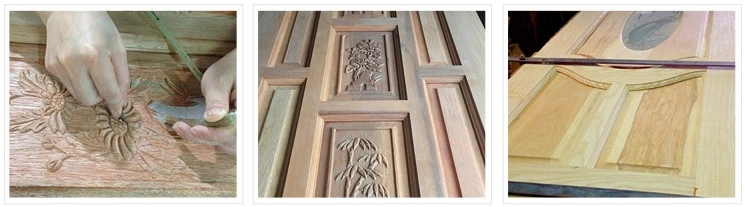 Used Wooden Luxury Main Door, Wood Door Design (SC-W041)