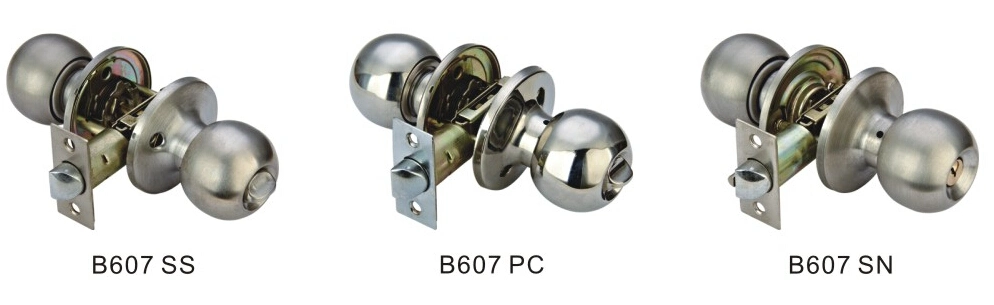 Cheap Price Good Quality Entrance Knob Door Lock (B607 PB)