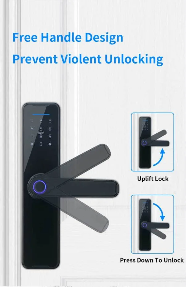 Smart Lock Fingerprint Unlock Door Hardware Furniture Hardware