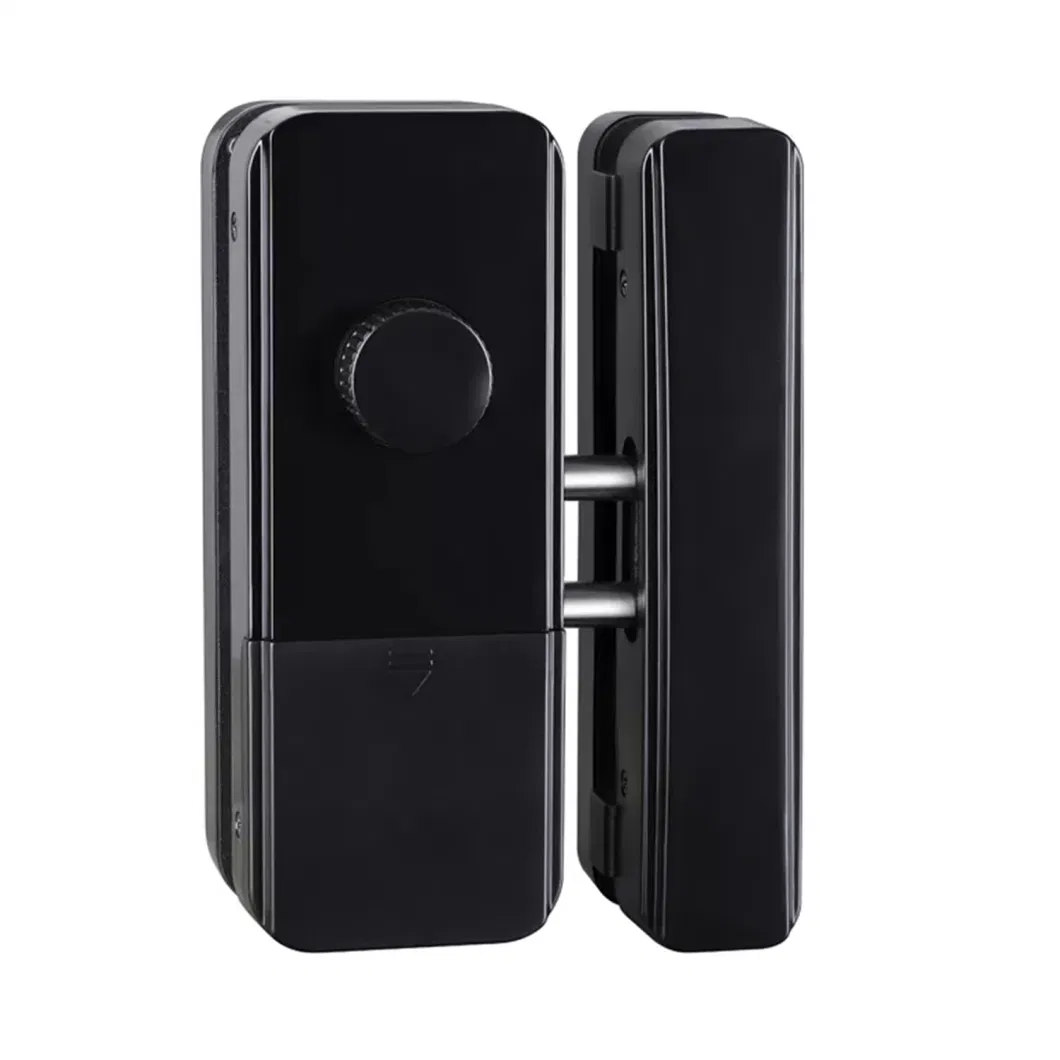 Automatic Biometric Fingerprint Frameless Sliding Electric Smart Glass Door Lock