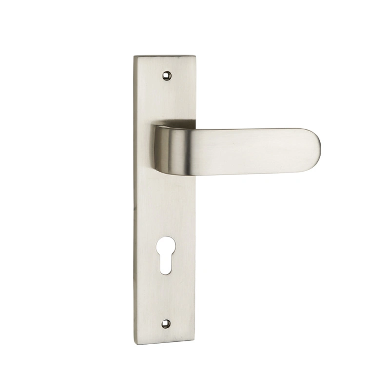 Wen Zhou Door Locks Aluminum Zinc Alloy Interior Gold Door Handle with Plate