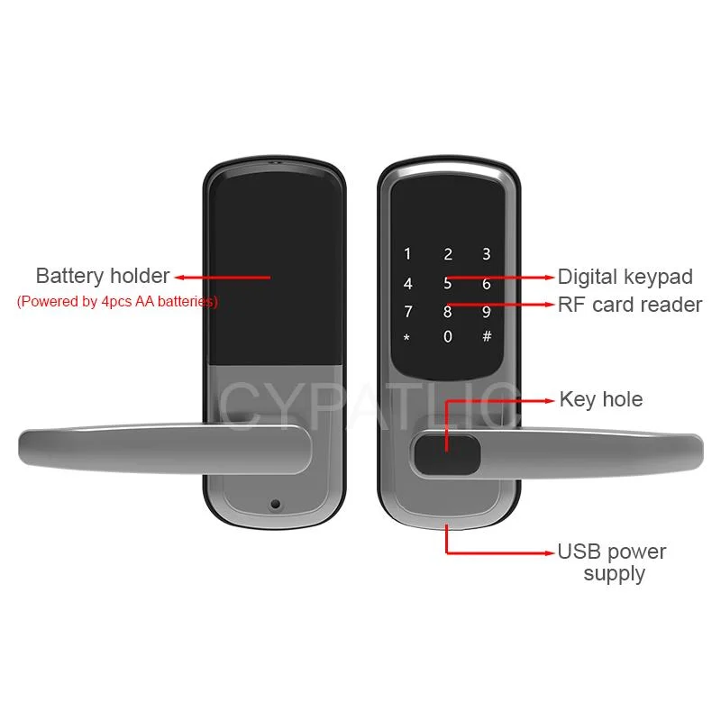 Keyless Entry Home Security Electric Ttlock Digital Lock for Wooden Door