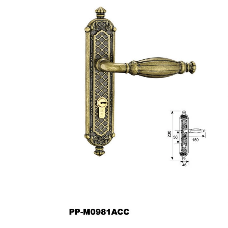 Factory Made Cheap Wooden Door Handle Lock Set