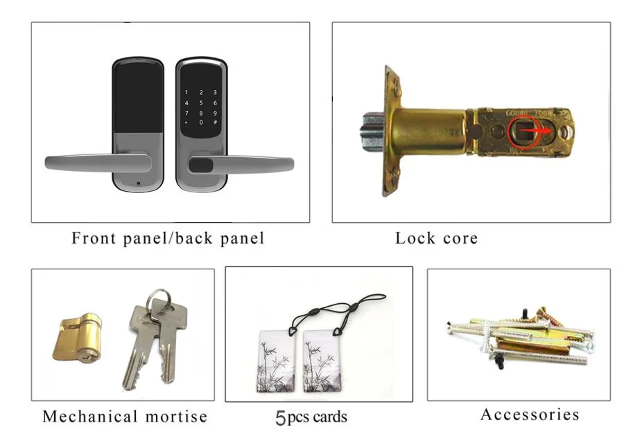 Keyless Entry Home Security Electric Ttlock Digital Lock for Wooden Door