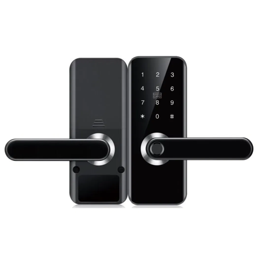 Zinc Alloy Fingerprint Smart Door Lock with Password and Finger Touch Keypad