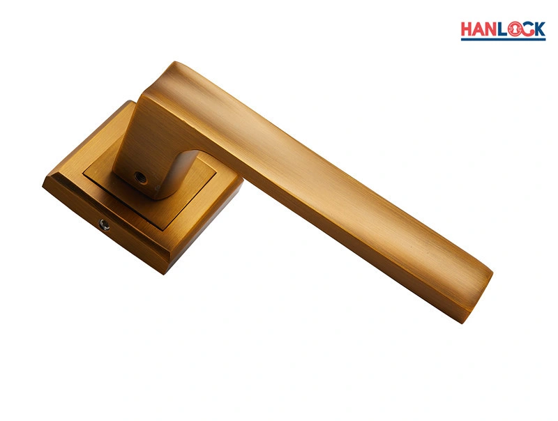 Gold/Sliver Painting Furniture Hardware Lock Aluminium Alloy Passage Door Handle