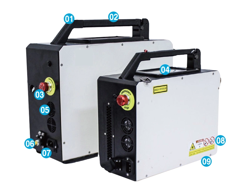 Backpack Design High Efficiency 50W/100W Reasonable Price for Rust Removal