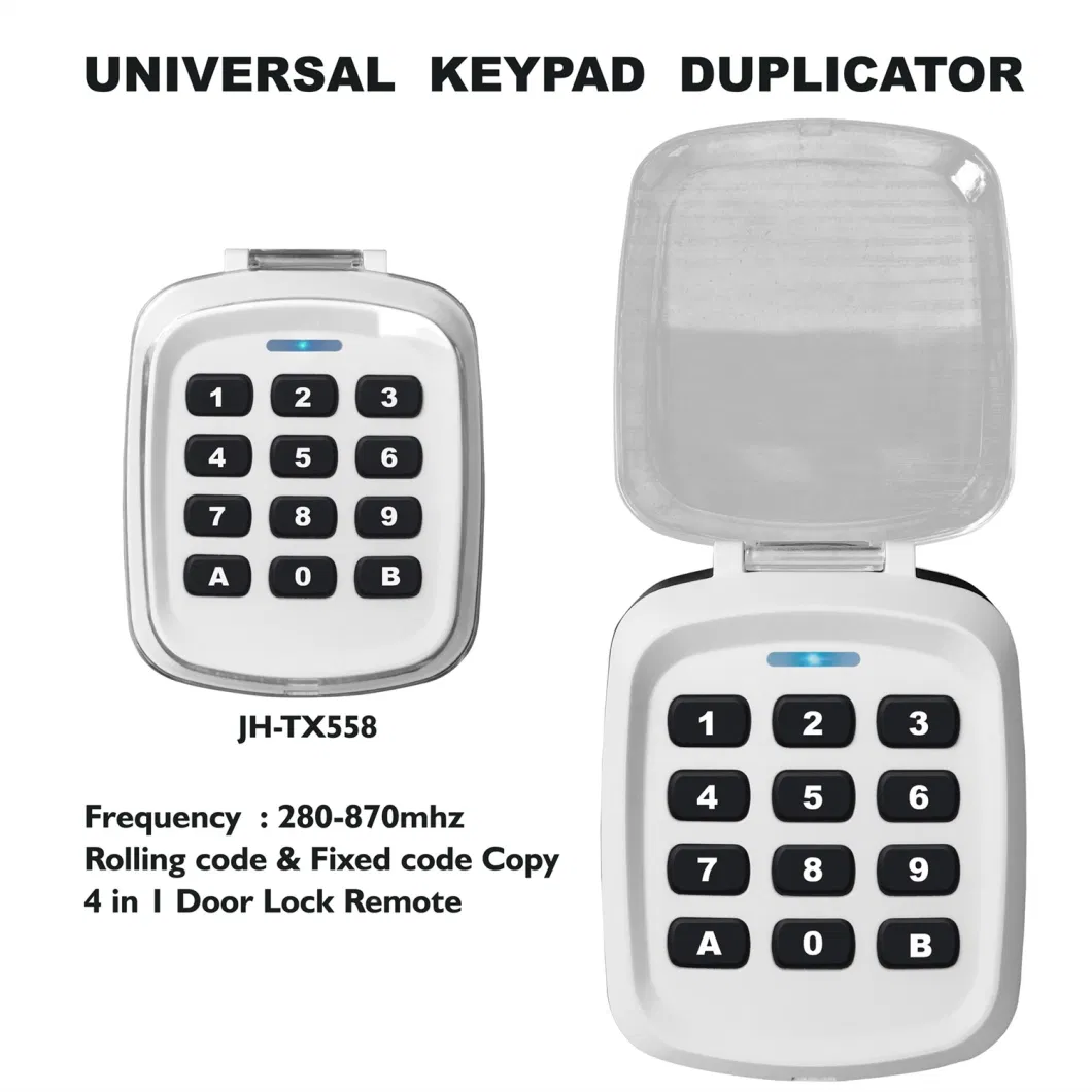 RF Universal Multi-Frequency Rolling Code Remote Keypad for Garage Door