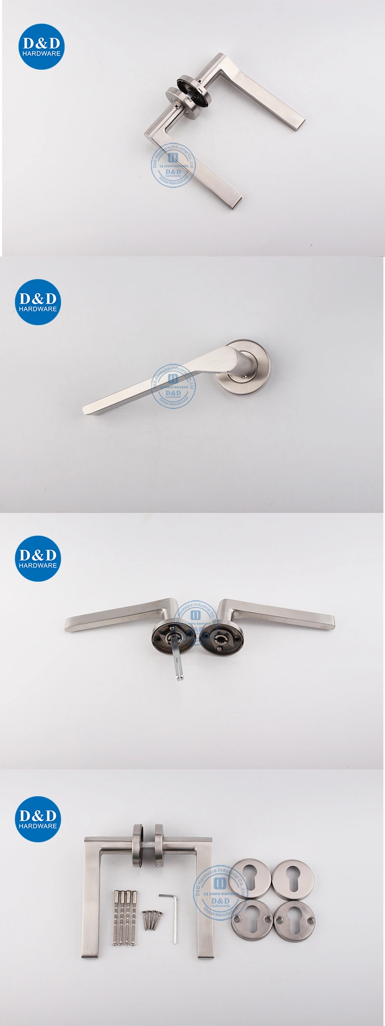 Stainless Steel Hardware Accessories Lever Door Handle for Front Door