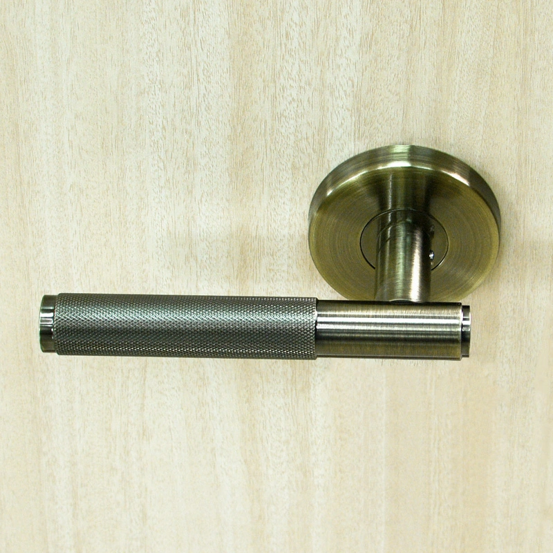 Stainless Steel Vintage 66mm Base Australian Bronze Knurled Door Handle