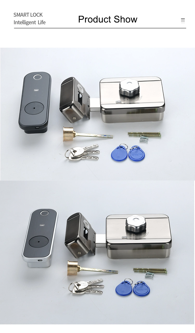 Home Apartment Tuya Tt Lock APP Smart Lock Waterproof Fingerprint Biometric Keypad Digital Door Lock