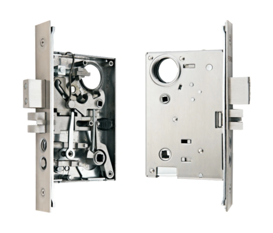 Stainless Steel Privacy Security Interior Mortise Lock Door Handle Set for Wooden Door