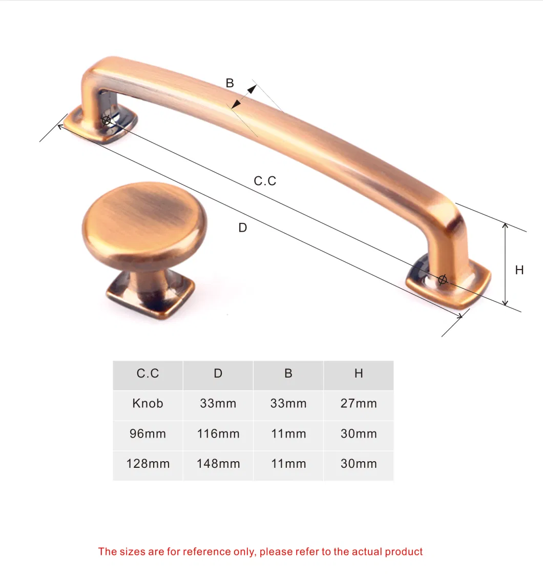 Zinc Alloy Handles Antique Bronze Retro Style Cabinet Door Drawer Pull Handle Factory Price Furniture Hardware