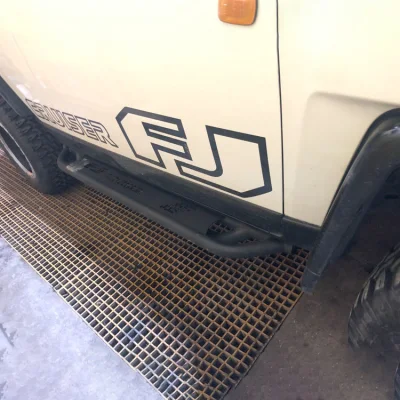 Toyota Fj Cruiser 2007-2014 Black Cast Iron Auto Side Step
