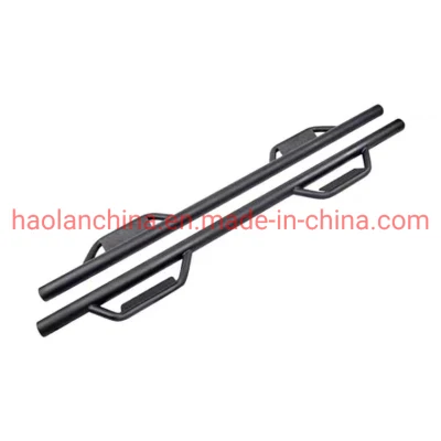 Tube Side Bar with 2 Steps for Pickup Truck Fit for RAM 1500/F150/Silverado