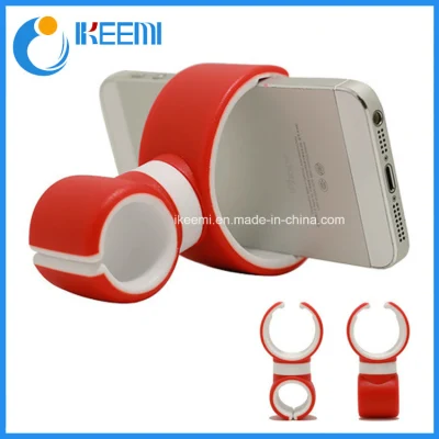 2018 Hot Sell Multifunction Rubber Mobile Phone Holder Universal Double C Type Mobile Phone Support for Offices Gym Car Bike Ect.