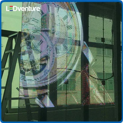 Indoor P8 P7.81 Film Crastal Transparent Class LED Display for Advertising