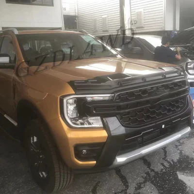 Bonnet Protector Matte Black Guard Trim for Ford Ranger Next-Gen 2022 2023+