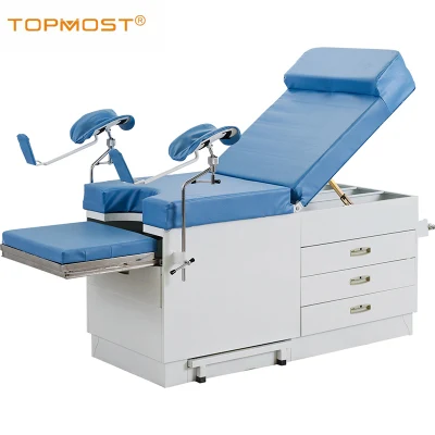 Ultifunction Adjustable with Drawers Medical Couch Manual Hospital Examination Delivery Gynaecological Table