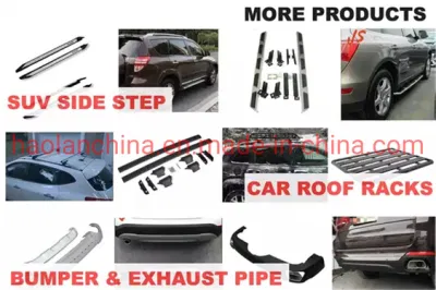 Auto Accessory 4X4 Pickup Truck Parts Black Side Step Bars Running Boards for Isuzu Dmax