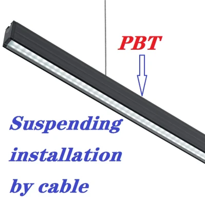 Commercial Indoor Home Office Classroom School Corridor Linkable T8 Chandelier PBT Housing Surface Mounted Ceiling Suspended Batten Pendant LED Linear Light