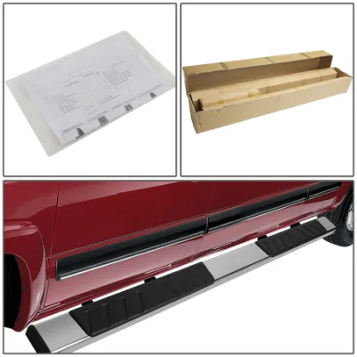 North American Best Seller, Side Step 07-18 Chevrolet Silverado/Sierra Crew Cab Black Aluminum Alloy + ABS