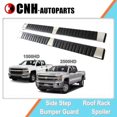 Aluminum Running Boards for Chevrolet Silverado 1500HD 2500HD Nerf Bars