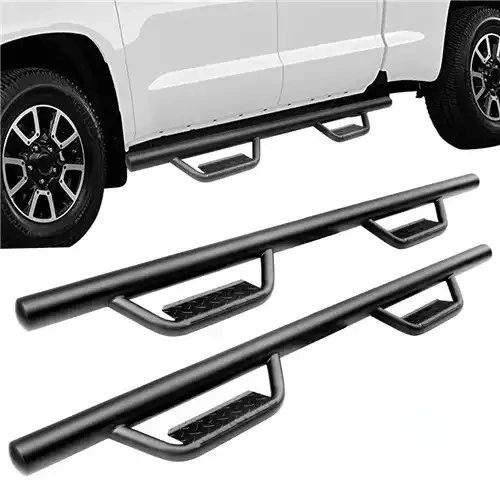 Tube Side Bar with 2 Steps for Pickup Truck Fit for RAM 1500/F150/Silverado