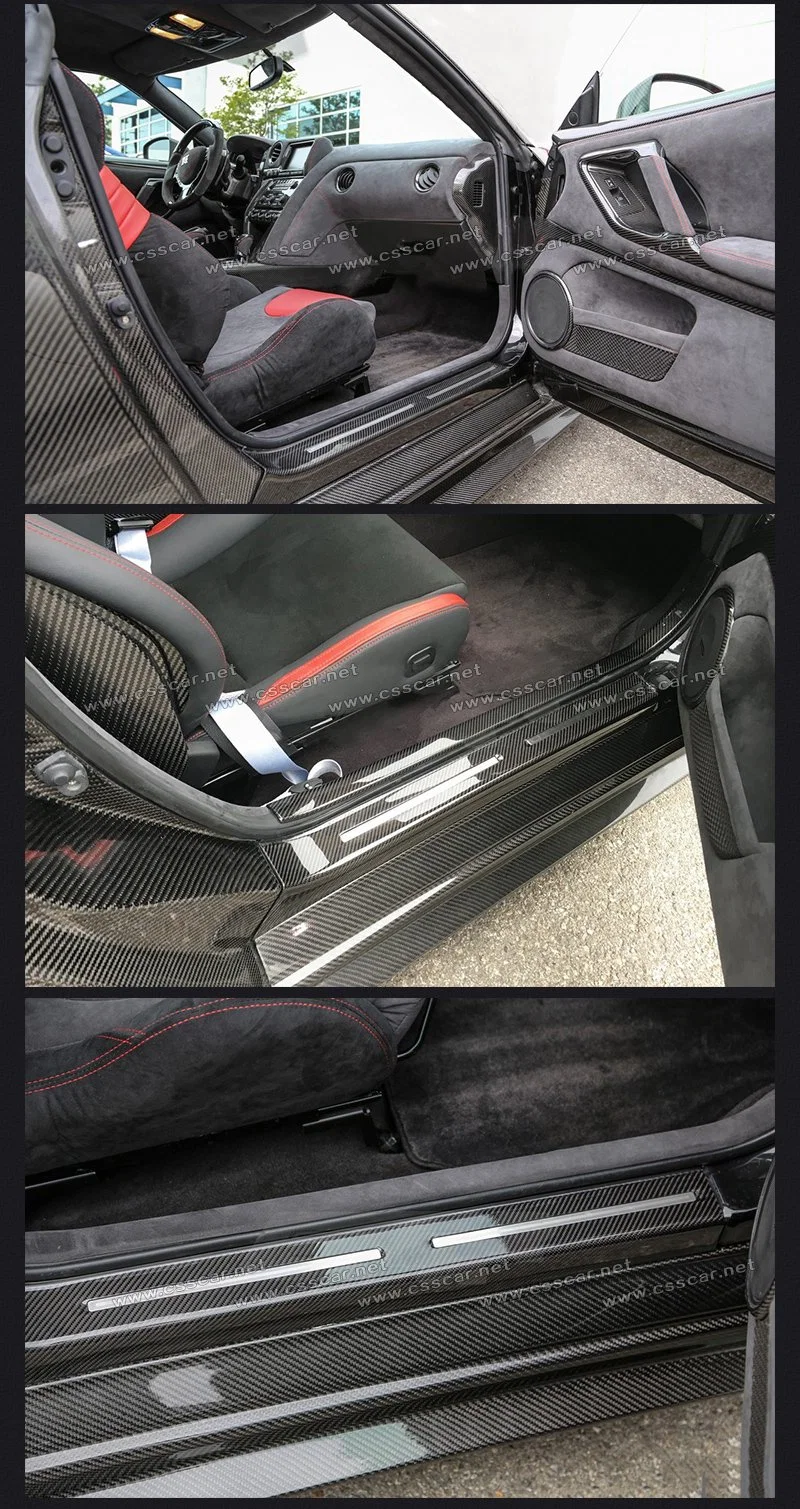New Arrival Carbon Fiber Side Steps for Nissan Gtr R35 Side Pedal Car Modification Accessories