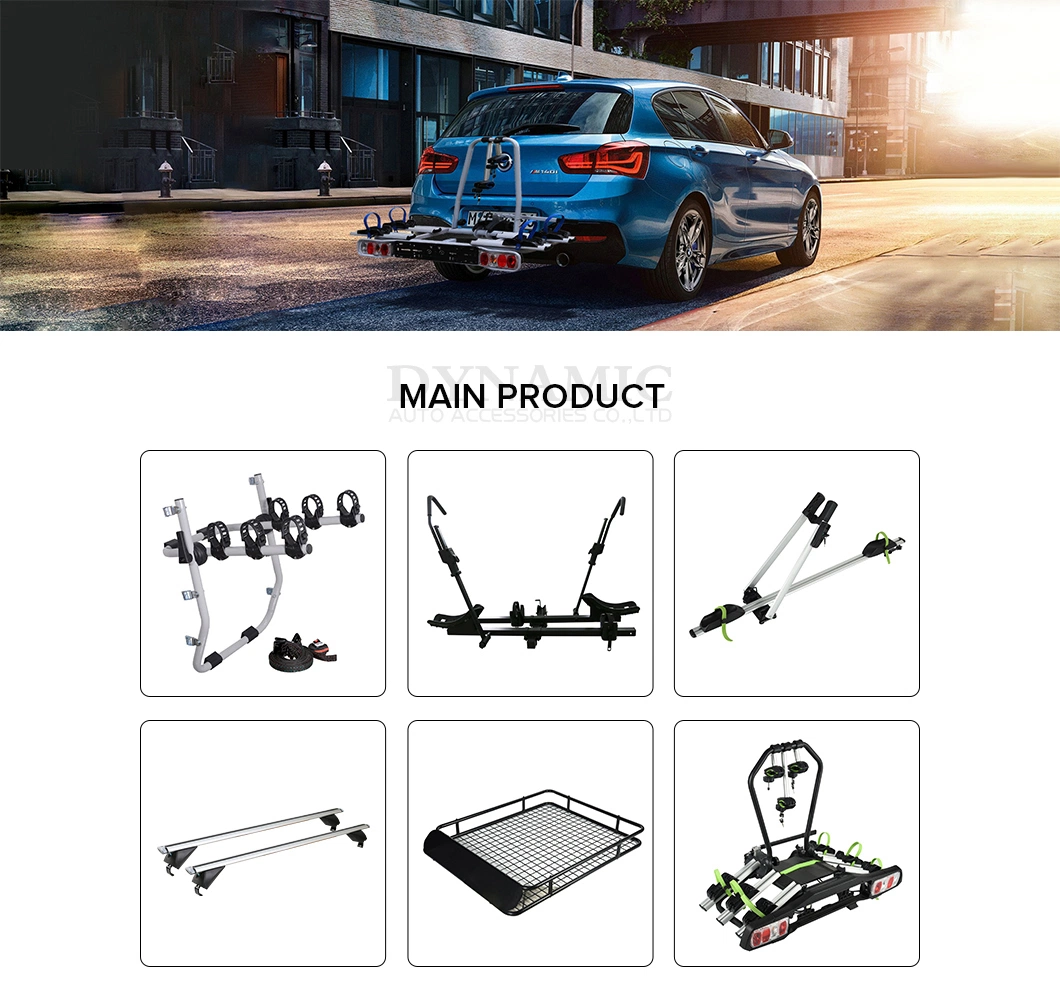 Wholesale Roof Bike Rack Foldable Carbon Steel Load 45kg Carrier 3 Bicycles Car Mountain Hitch Bike Rack Trailer