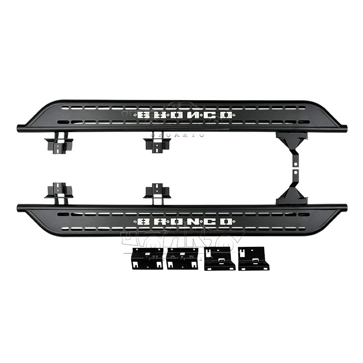 Carbon Fiber Gloss Black Side Running Board Nerf Bar for Ford Bronco 4 Door 2021+