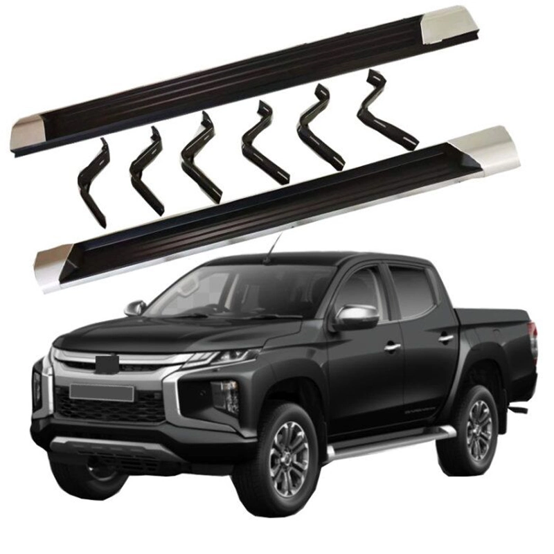 4X4 Car Accessories ABS Plastic Aluminum Alloy Car Side Step Running Board for Mitsubishi Triton L200 2019 2020 2021