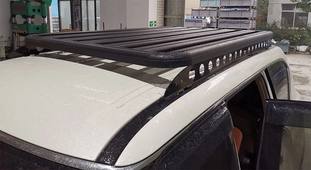 Auto Parts Roof Rack 2017 2018 2019 2020 2021 for Prado Land Cruiser Patrol Aluminum Alloy Flat Platform